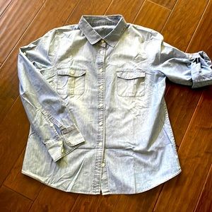 Chambray denim shirt | L
